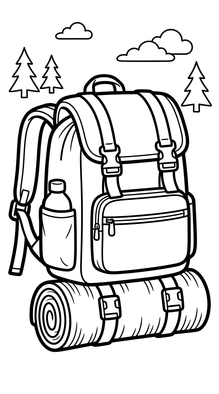 coloriage Sac à imprimer pour enfants
