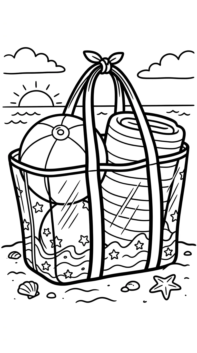 coloriage Sac à imprimer gratuitement