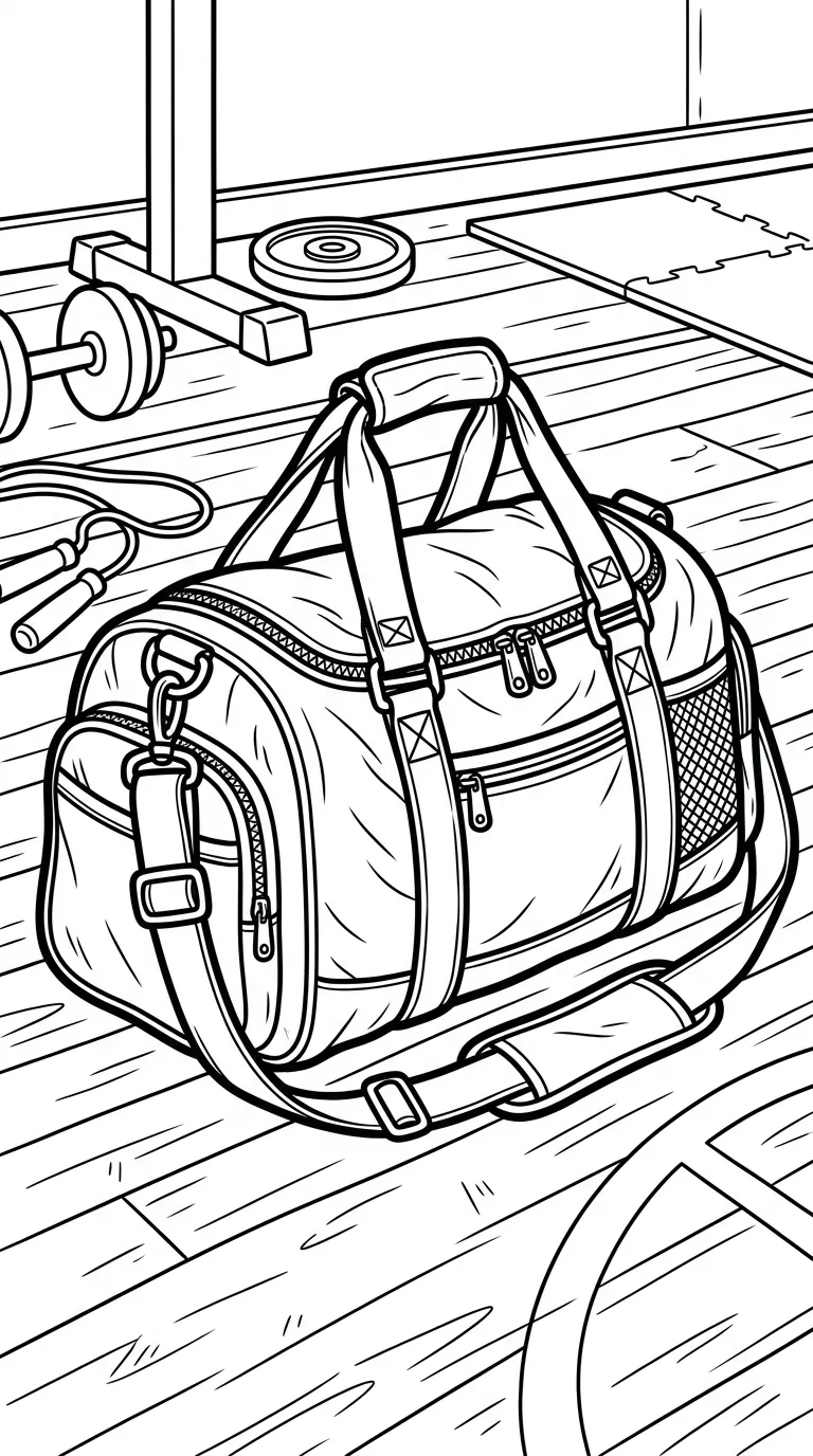 coloriage Sac à imprimer pour enfant de 4 ans