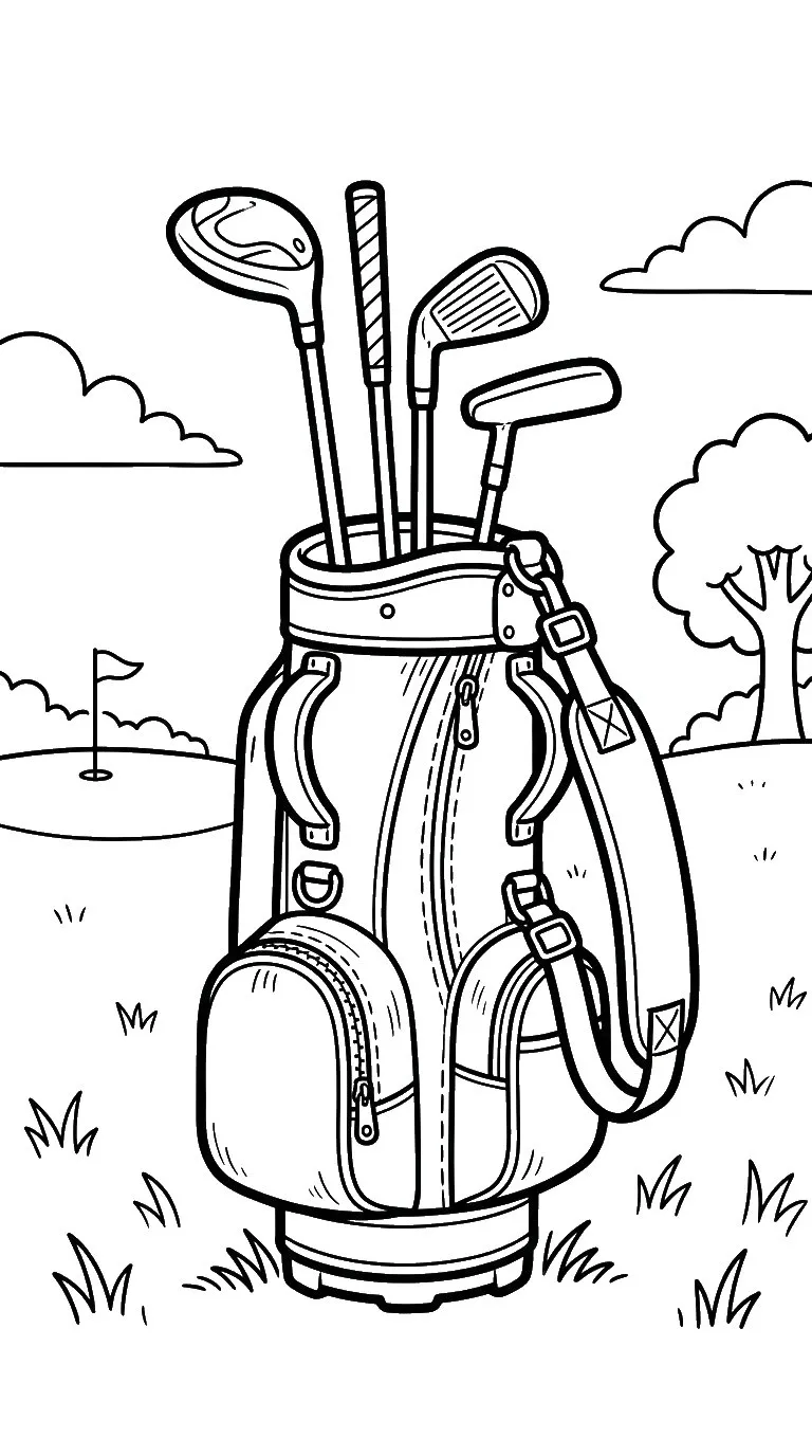 coloriage Sac et dessins