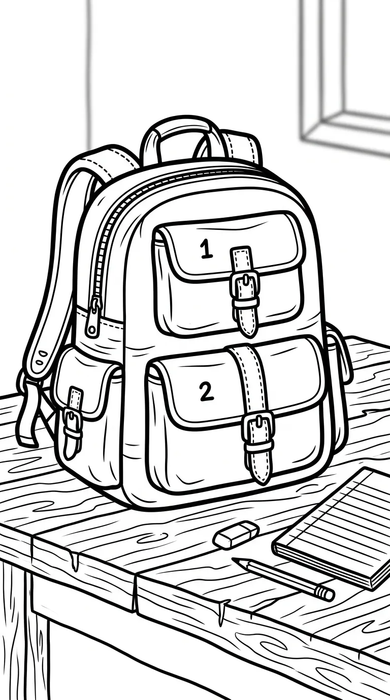 coloriage Sac gratuit en ligne