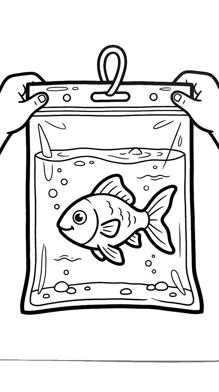 coloriage Sac pour enfants