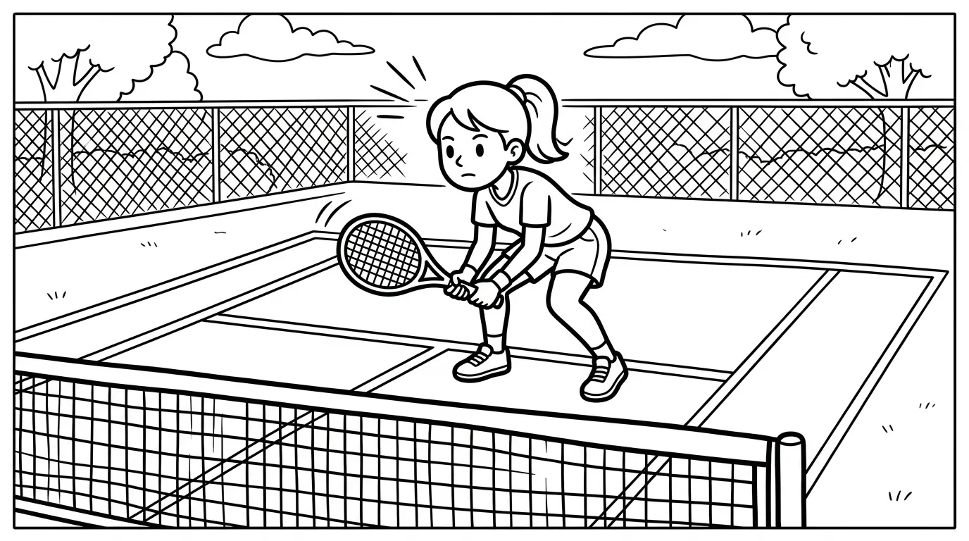 coloriage Tennis à imprimer pdf