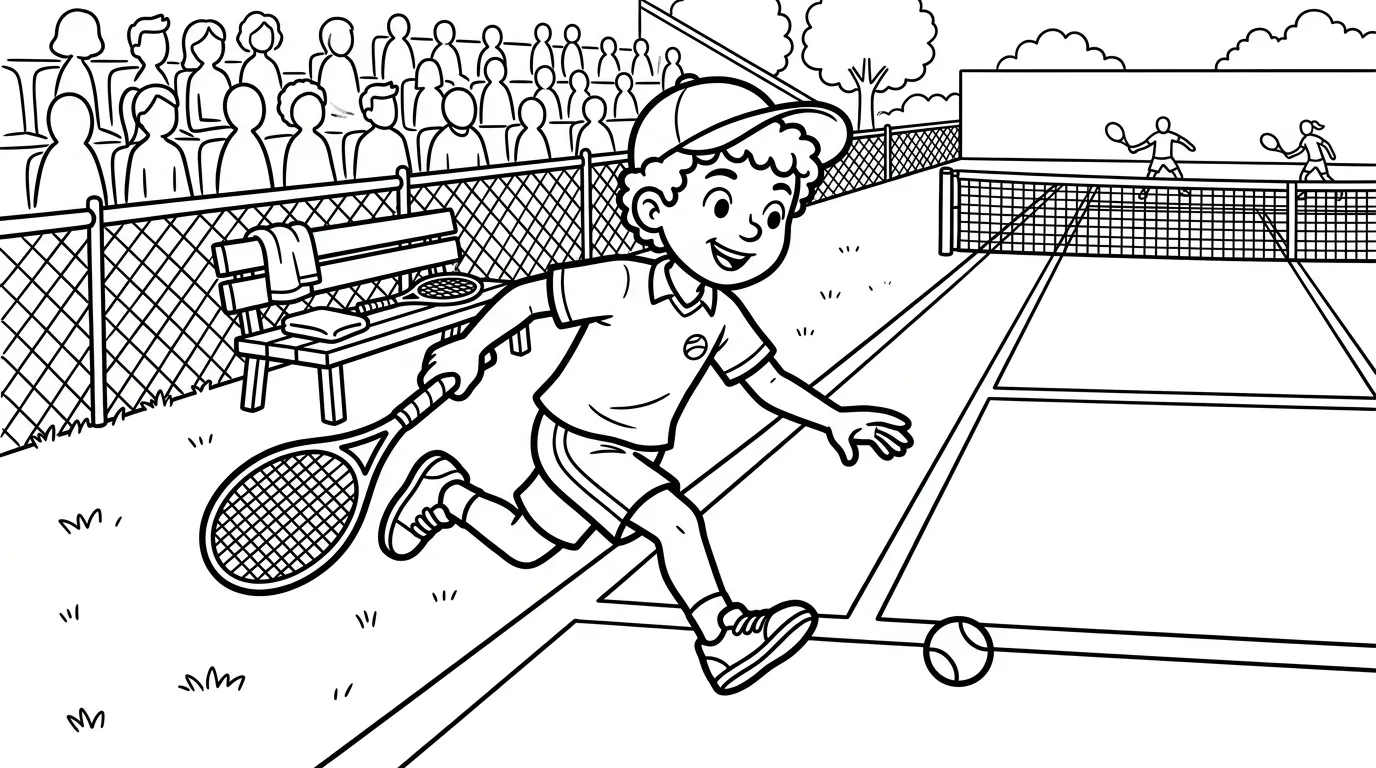coloriage Tennis a dessiner en ligne