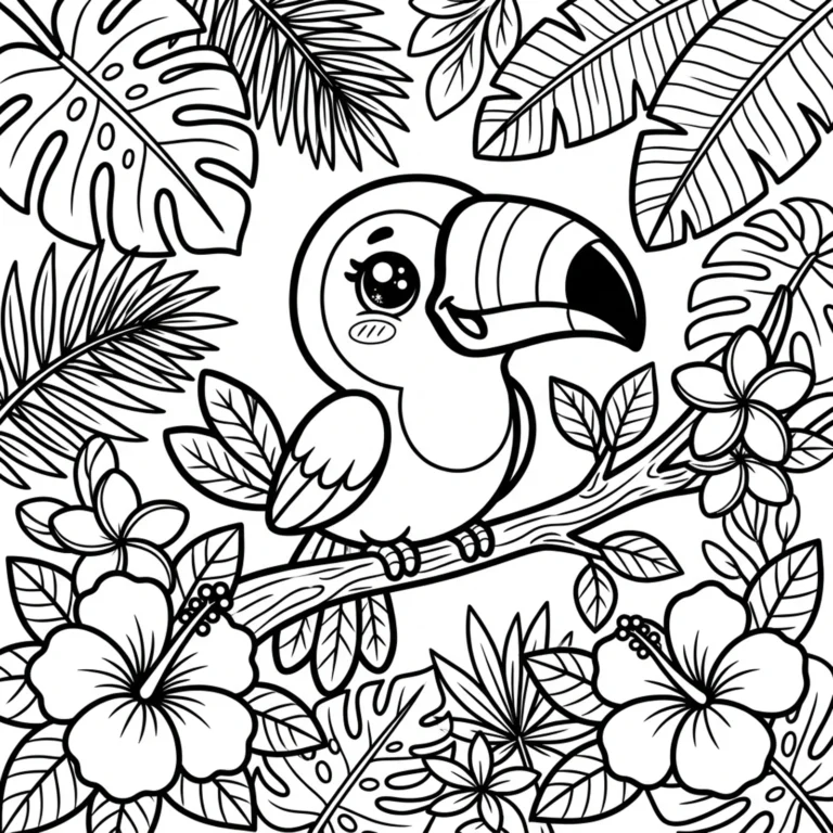 Coloriage Toucan